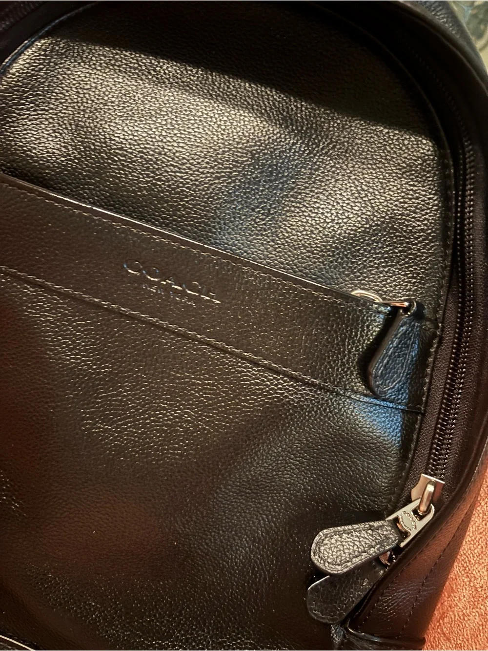 2018 Coach Charles F54770 Leather Sling Pack.
